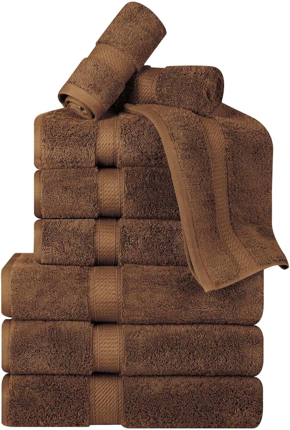 SUPERIOR Egyptian Cotton Plush & Absorbent, Hand Towel Set of 4, Cream
