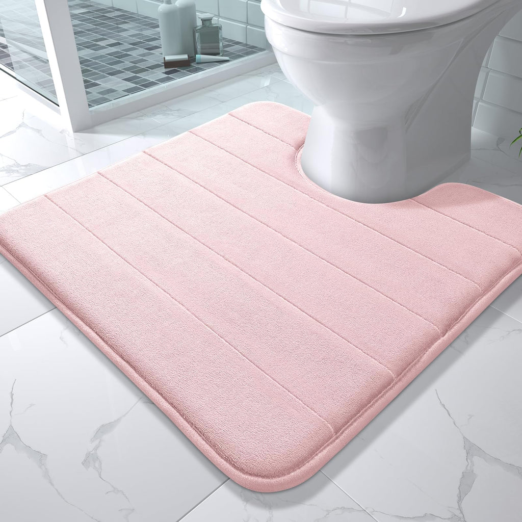 Yimobra Memory Foam Bath Mat, Super Soft & Absorbent Bathroom Rug, Grey