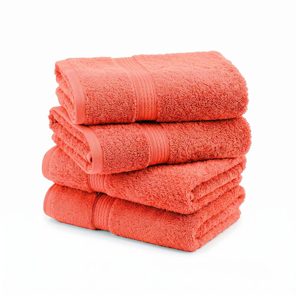 SUPERIOR Egyptian Cotton Plush & Absorbent, Hand Towel Set of 4, Cream