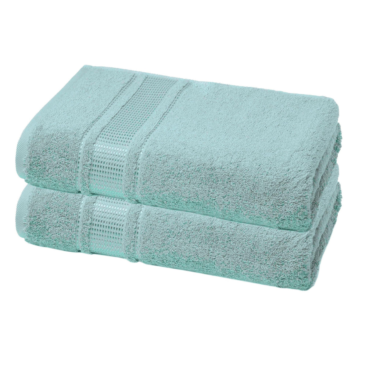 Melissa Linen Fingertip Towels 4 Pack, Aqua Green (Light Teal/Seafoam), 100% Turkish Cotton, Small Hand Towels for Face and Guest Bathroom, 12 x 18 in, Soft, Absorbent, Quick Dry, 550 GSM