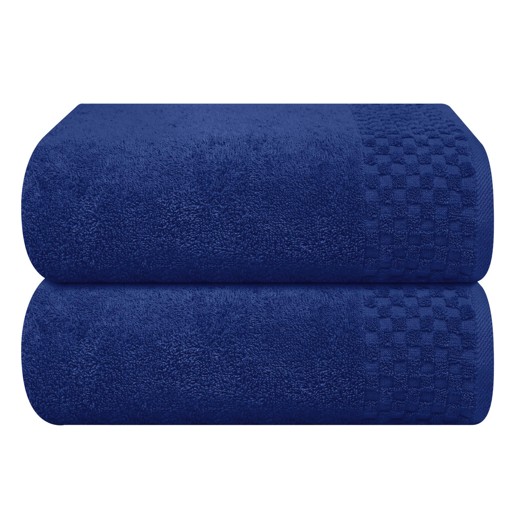 MyOwn Premium Cotton 6 Pack Towel Set for Bathroom, Contains 2 Bath Towels 28x55 inch, 2 Hand Towels 16x24 inch & 2 Wash Coths 12x12 inch, Ideal Everyday use, Compact & Lightweight - Black
