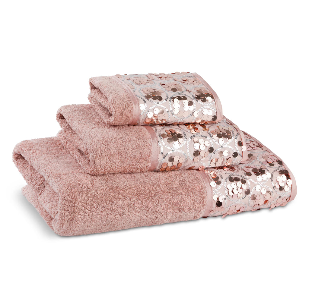 Zahari Home Spindle Modern Bathroom Towel Set - 3 Piece Bath, Hand, and Wash Towels - Classic Luxury Contemporary Decor - Beautiful Gold Unique Design Bath Ensemble