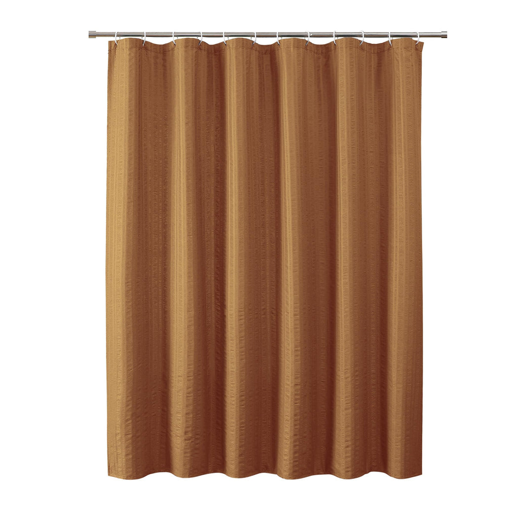 Aiyufeng Moga Navy Blue Fabric Shower Curtains for Bathroom - Blue Hotel Spa Polyester Cloth Bath Curtain with 12 Holes, 72x72, Machine Washable, Navy Blue