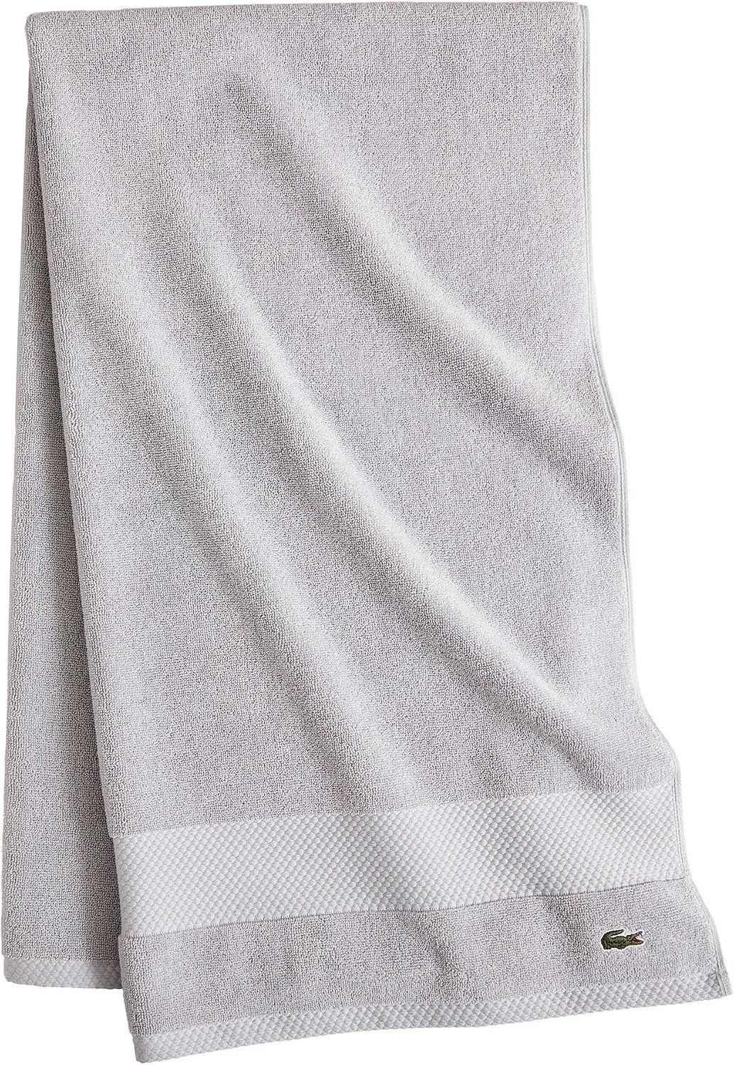 Lacoste Heritage 100% Supima Cotton Bath Towel 30" x 54", Celestial