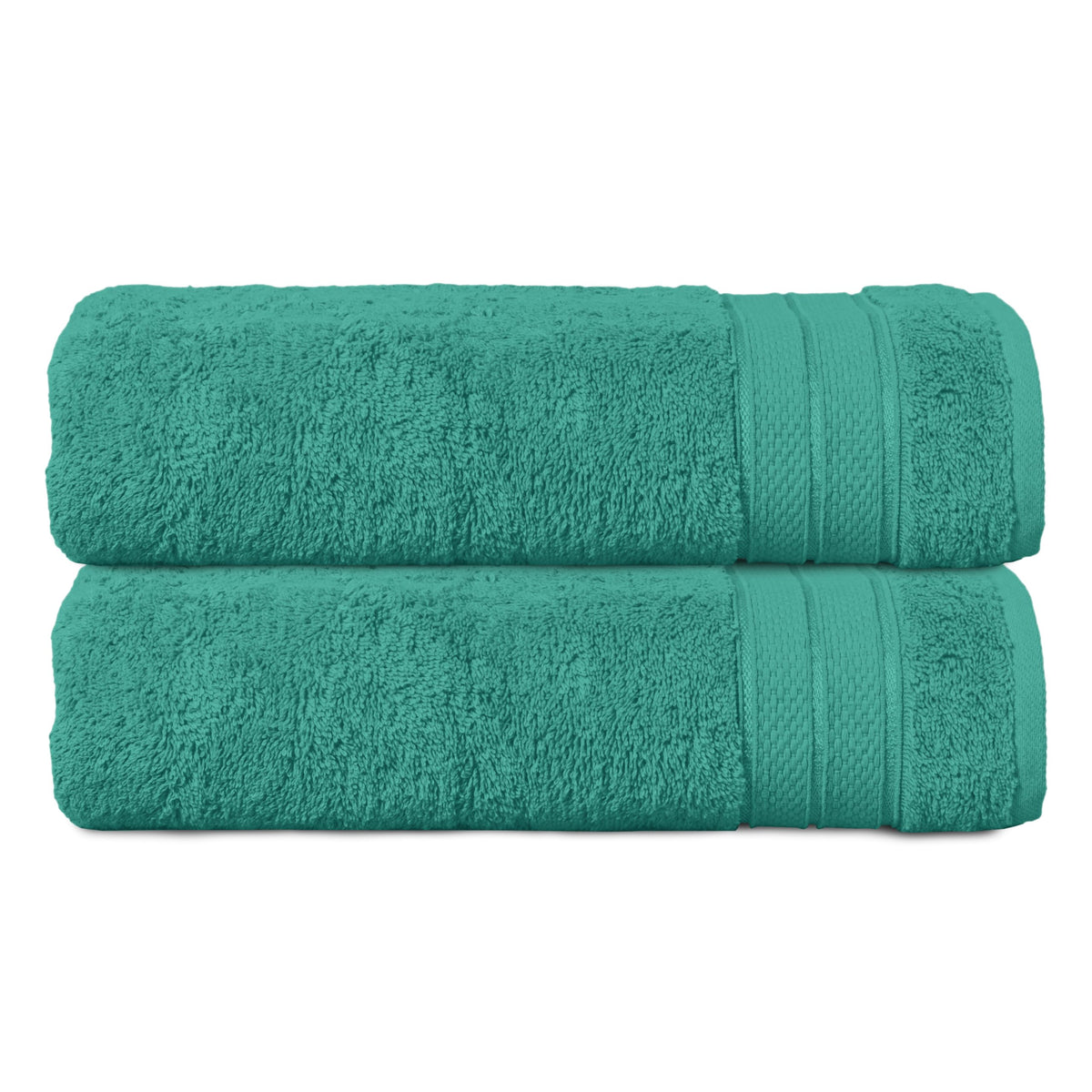 Elegant Comfort Luxury 6-Piece Towel Set, Premium Soft 100% Turkish Cotton, Three Line Popcorn Design 2 Bath Towels, 2 Hand Towels and 2 Washcloths Towel Set-Quick-Drying and Absorbent, Vibrant Orange