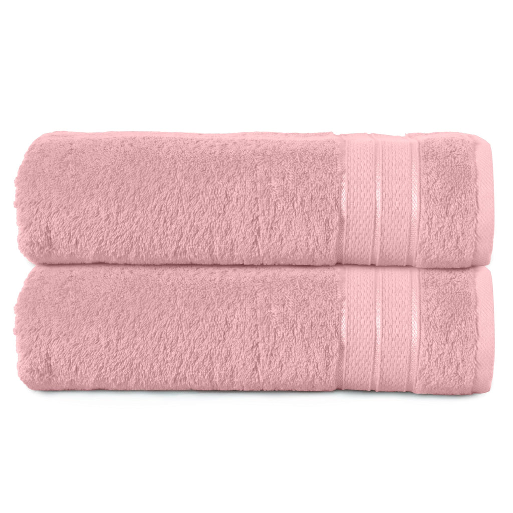 Elegant Comfort Luxury 6-Piece Towel Set, Premium Soft 100% Turkish Cotton, Three Line Popcorn Design 2 Bath Towels, 2 Hand Towels and 2 Washcloths Towel Set-Quick-Drying and Absorbent, Vibrant Orange