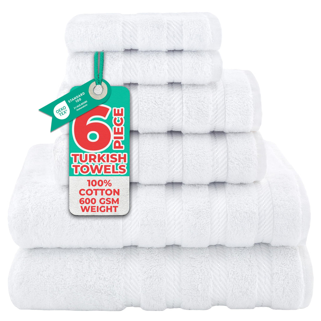 American Soft Linen 100% Cotton Luxury Turkish Towels, 4 PC Bath Towel Set