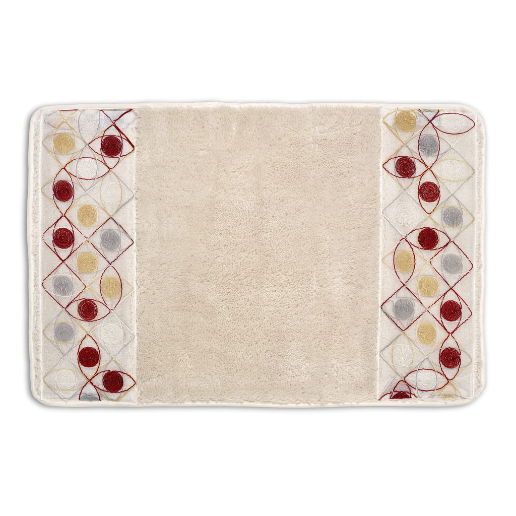 Zahari Home Spindle Modern Bathroom Towel Set - 3 Piece Bath, Hand, and Wash Towels - Classic Luxury Contemporary Decor - Beautiful Gold Unique Design Bath Ensemble