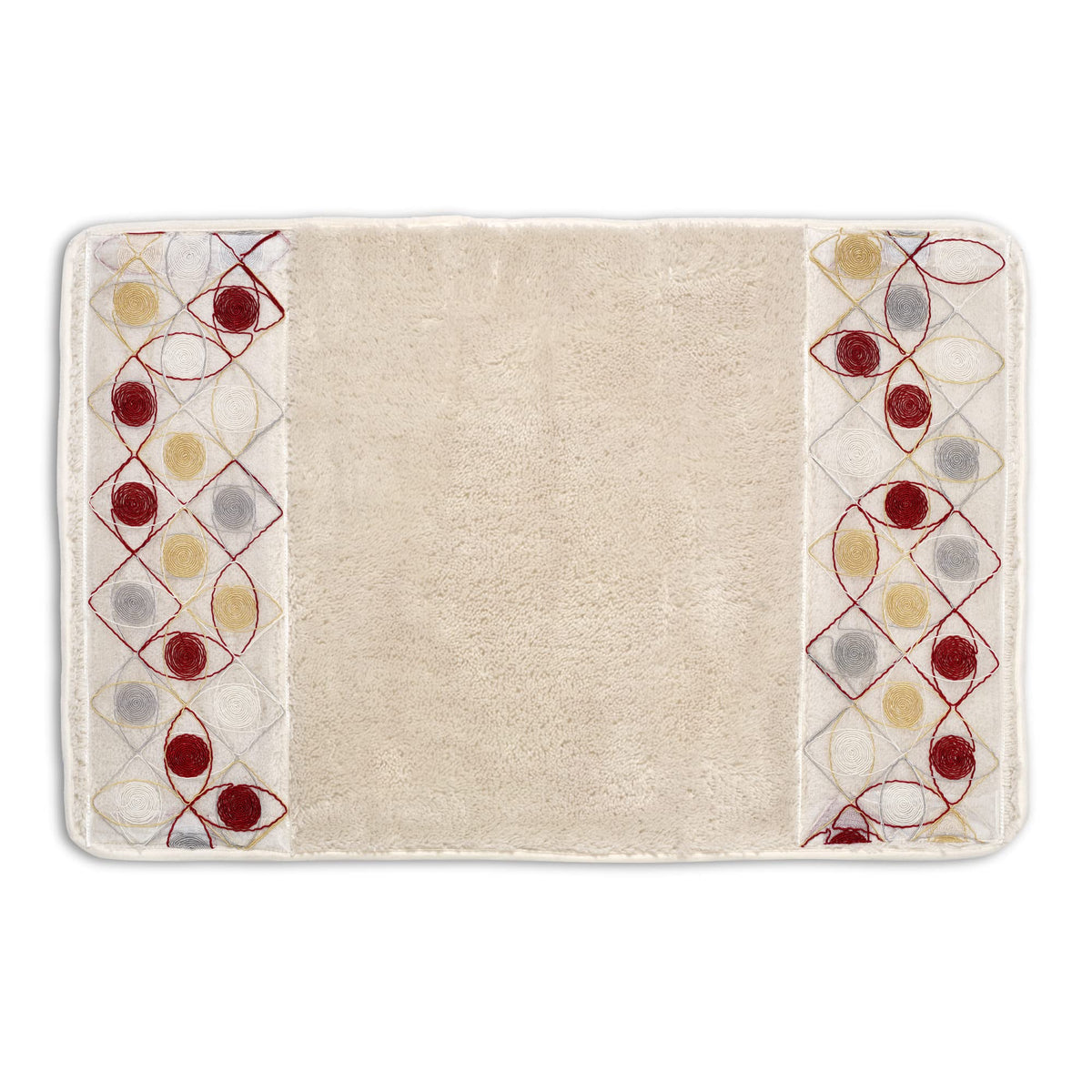 Zahari Home Spindle Modern Bathroom Towel Set - 3 Piece Bath, Hand, and Wash Towels - Classic Luxury Contemporary Decor - Beautiful Gold Unique Design Bath Ensemble
