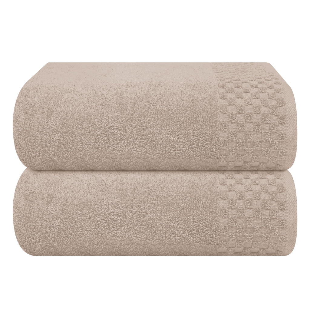 MyOwn Premium Cotton 6 Pack Towel Set for Bathroom, Contains 2 Bath Towels 28x55 inch, 2 Hand Towels 16x24 inch & 2 Wash Coths 12x12 inch, Ideal Everyday use, Compact & Lightweight - Black