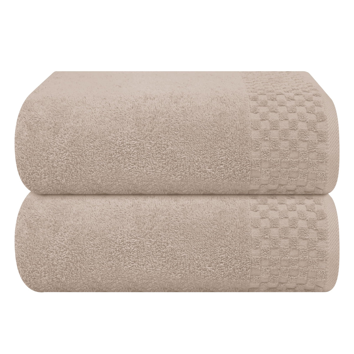 MyOwn Premium Cotton 6 Pack Towel Set for Bathroom, Contains 2 Bath Towels 28x55 inch, 2 Hand Towels 16x24 inch & 2 Wash Coths 12x12 inch, Ideal Everyday use, Compact & Lightweight - Black