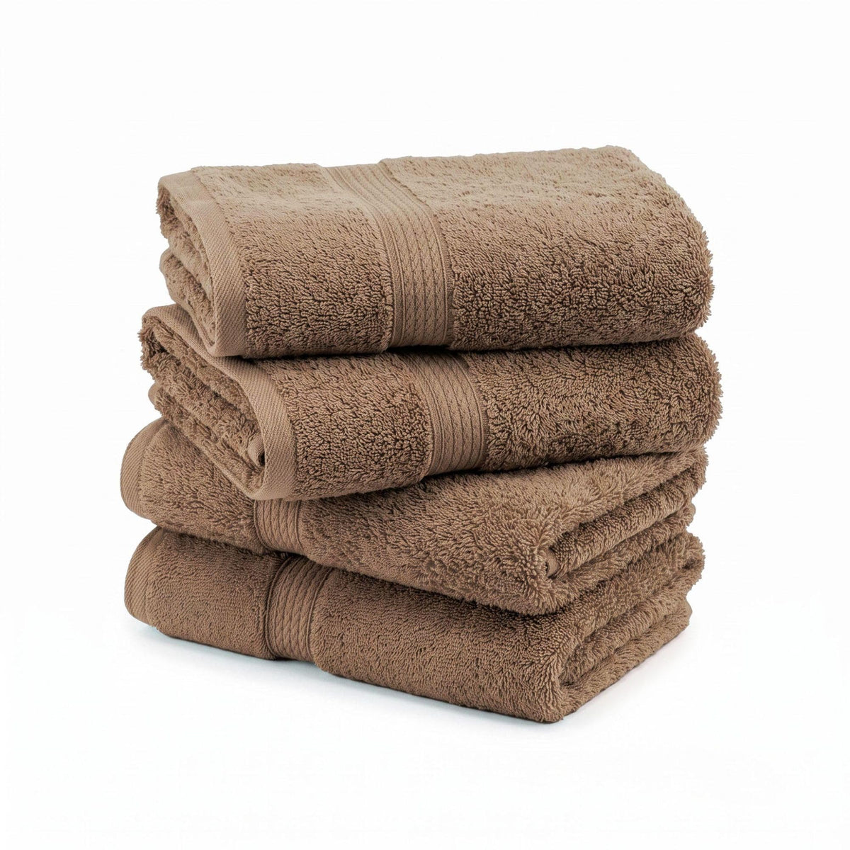 SUPERIOR Egyptian Cotton Plush & Absorbent, Hand Towel Set of 4, Cream