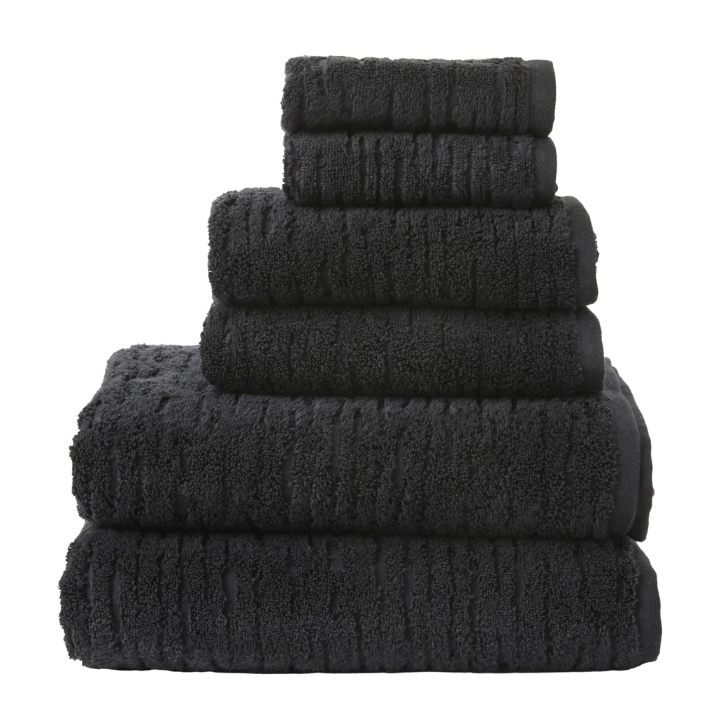 SKL Home CloudSoft Bath Towel Set, 6-Piece, 100% Cotton Luxury, Oatmeal