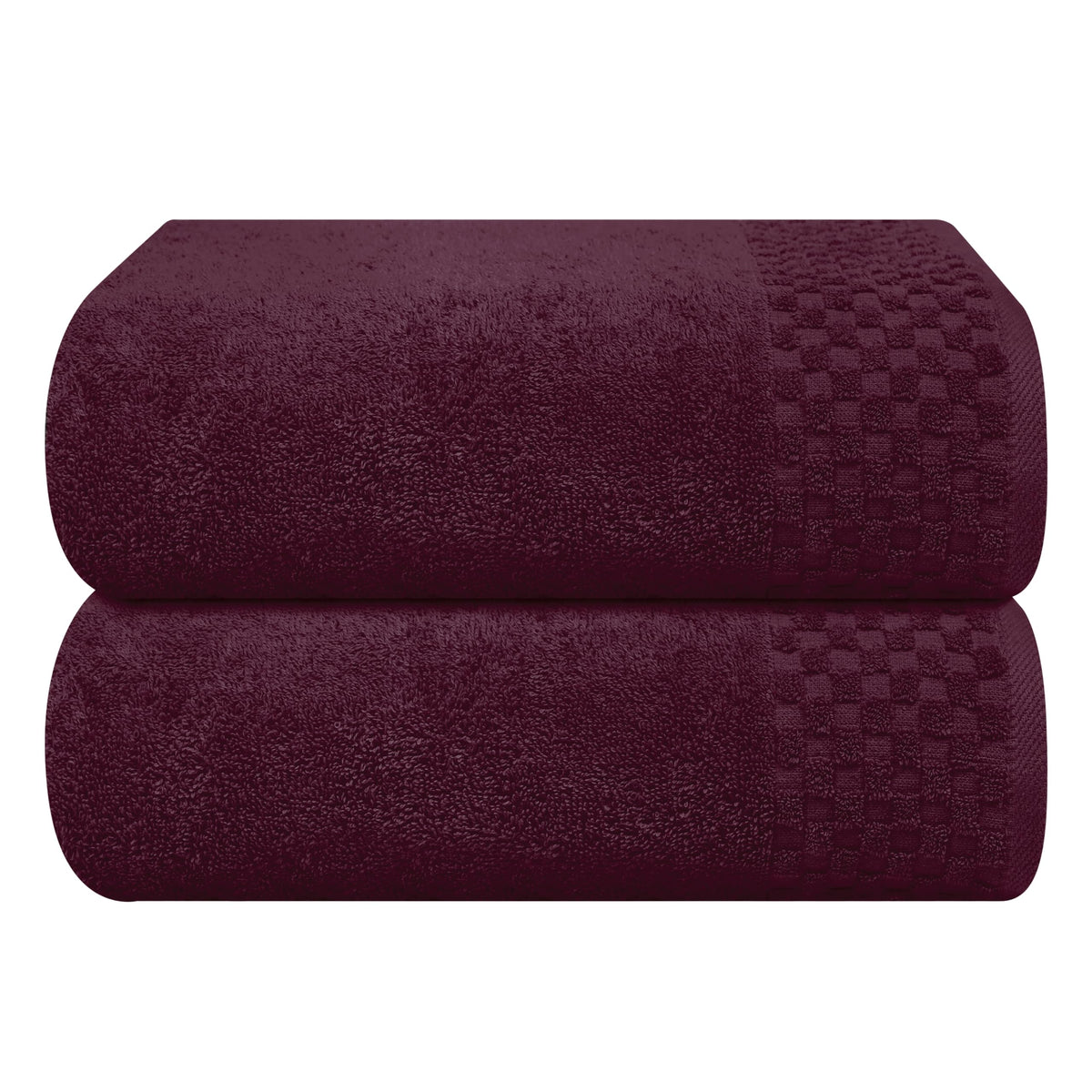MyOwn Premium Cotton 6 Pack Towel Set for Bathroom, Contains 2 Bath Towels 28x55 inch, 2 Hand Towels 16x24 inch & 2 Wash Coths 12x12 inch, Ideal Everyday use, Compact & Lightweight - Black