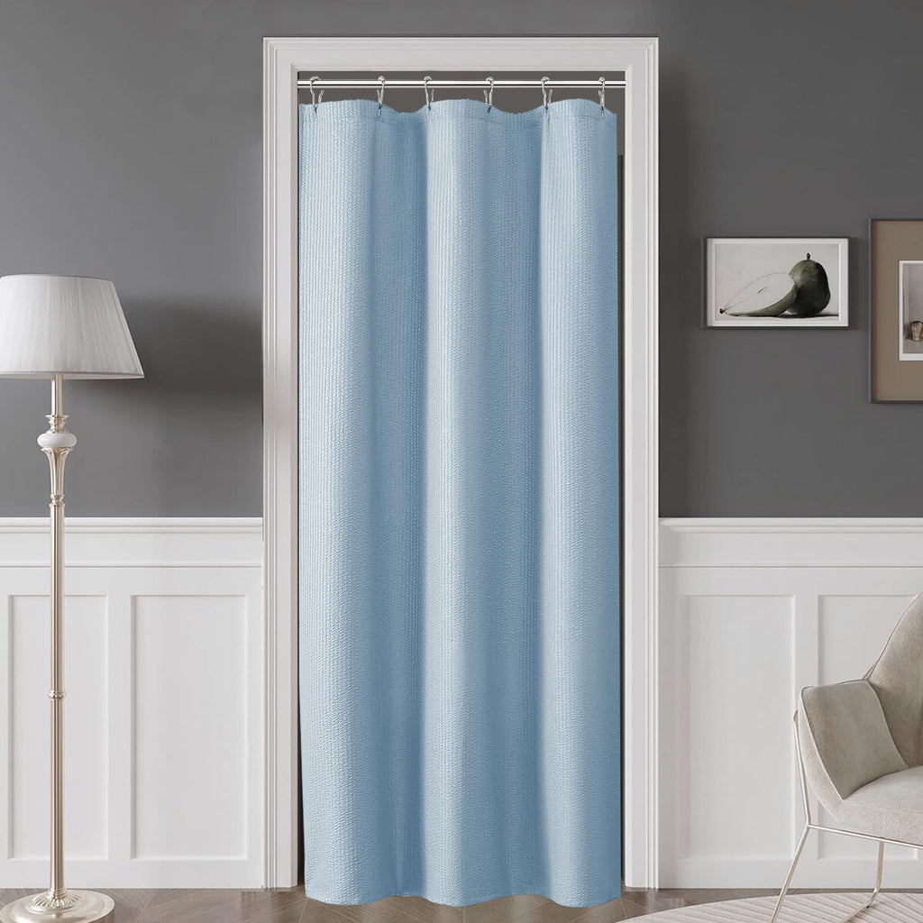 OVZME Berry Cute Shower Curtain, Embossed Textured Fabric Shower Curtain for Bathroom - Soft Cloth & Hotel Spa Luxury, Water Repellent, Machine Washable Shower Curtain, 72X72, Lemon Yellow