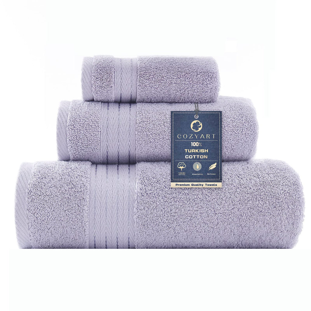 COZYART Luxury Bath Towel Set 6 Pcs, Burnt Orange 100% Turkish Cotton