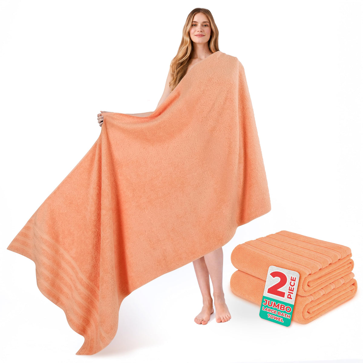 American Soft Linen 100% Cotton Luxury Turkish Towels, 4 PC Bath Towel Set