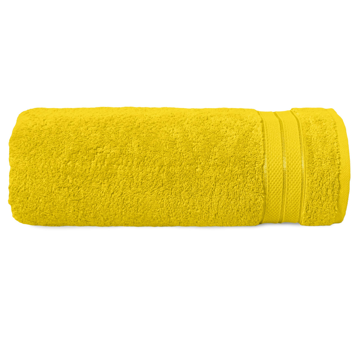 Elegant Comfort Luxury 6-Piece Towel Set, Premium Soft 100% Turkish Cotton, Three Line Popcorn Design 2 Bath Towels, 2 Hand Towels and 2 Washcloths Towel Set-Quick-Drying and Absorbent, Vibrant Orange