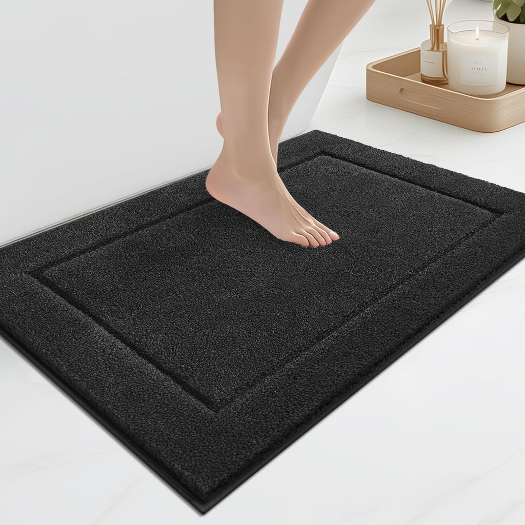 anllugs Bathroom Rugs, Non-Slip Bath Runner Rugs, 30" x 84", Beige