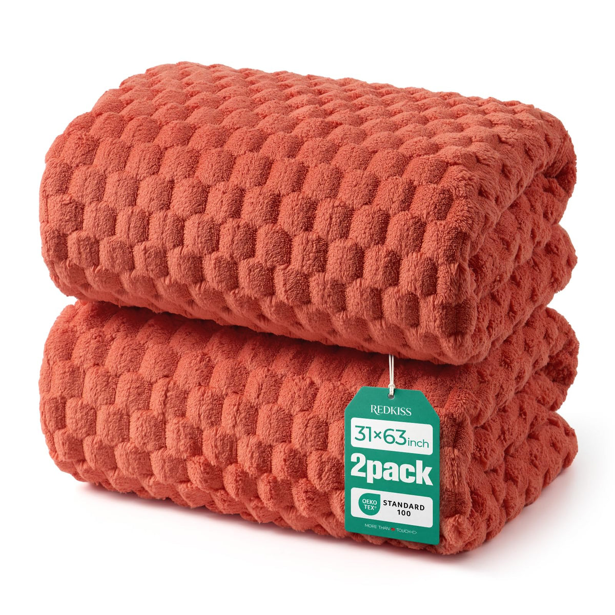 REDKISS 4 Pack Microfiber Bath Towels, Quick Dry, Super Soft, 27"x55"