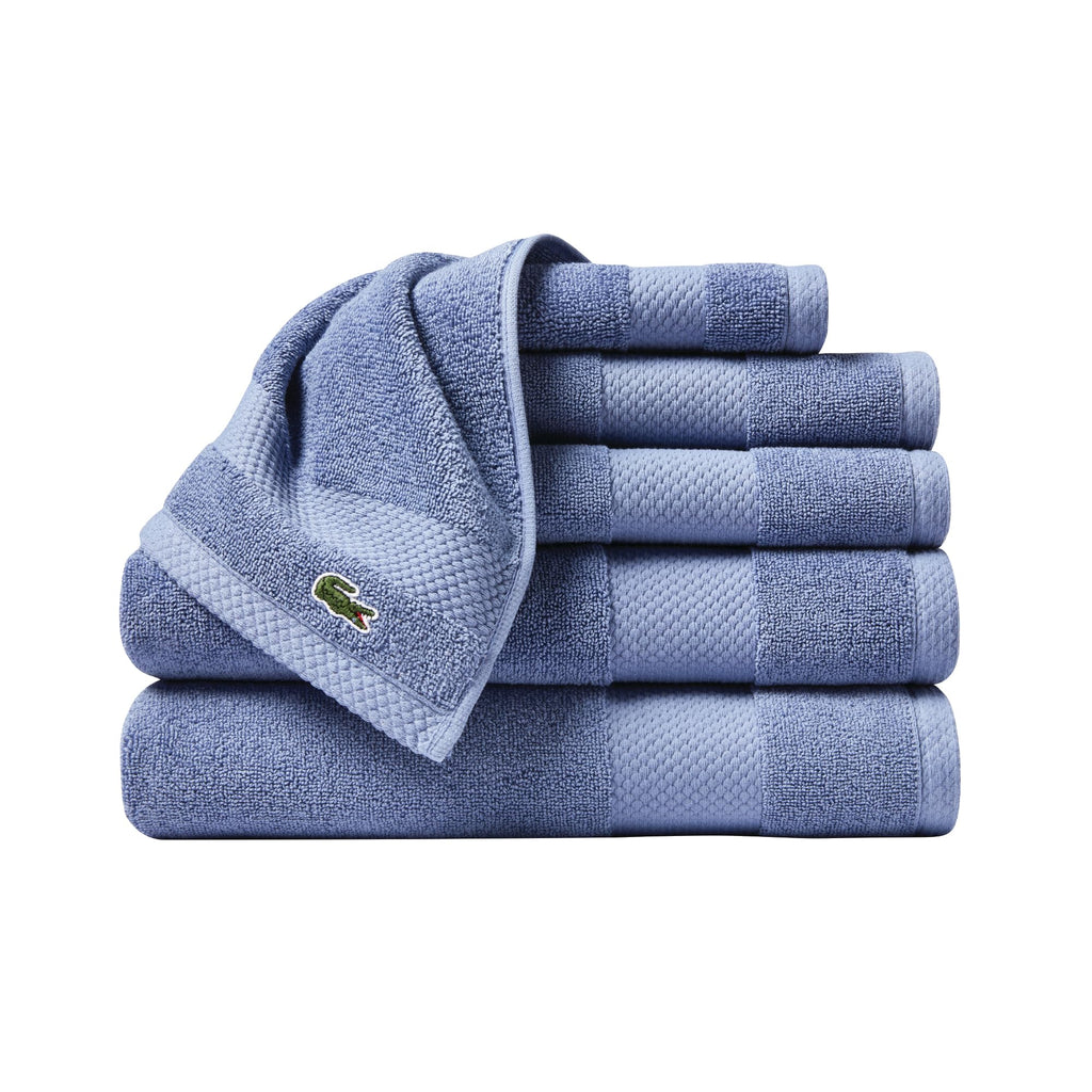 Lacoste Heritage 100% Supima Cotton Bath Towel 30" x 54", Celestial