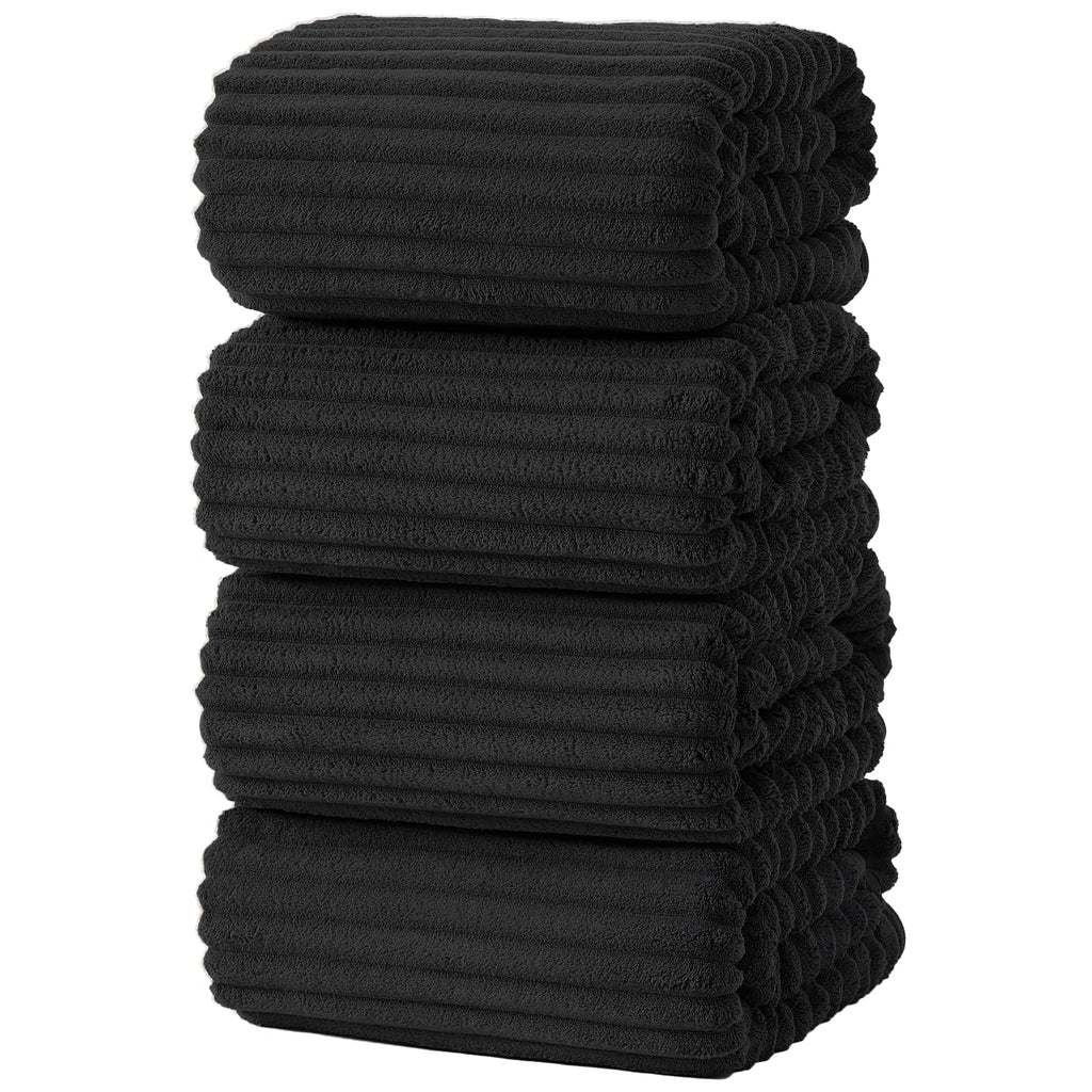 6 PC Bath Towel Set, 40"x80" Oversized Bath Sheets, Olive Green