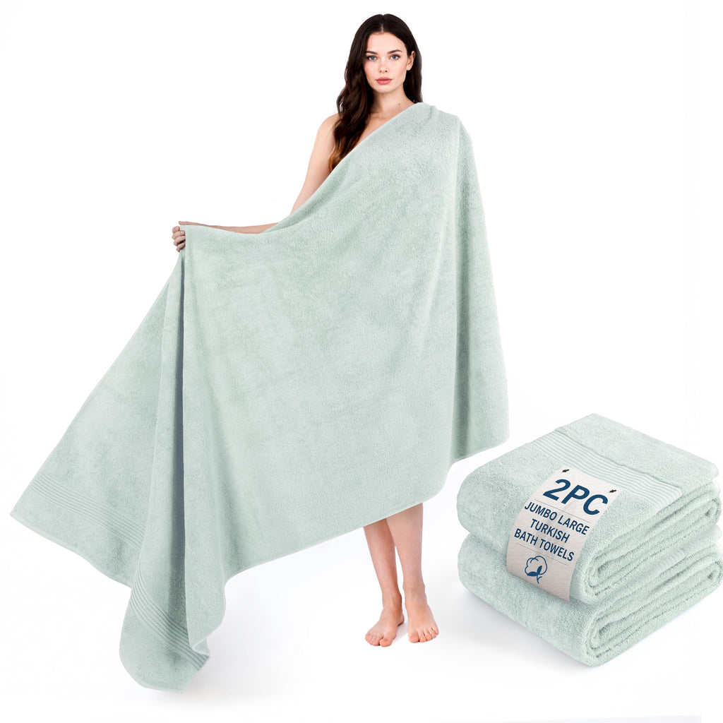 Cotton Paradise 100% Cotton Turkish Towel Set, Soft Absorbent Quick Dry, 6 Piece Towel Set, Navy Blue