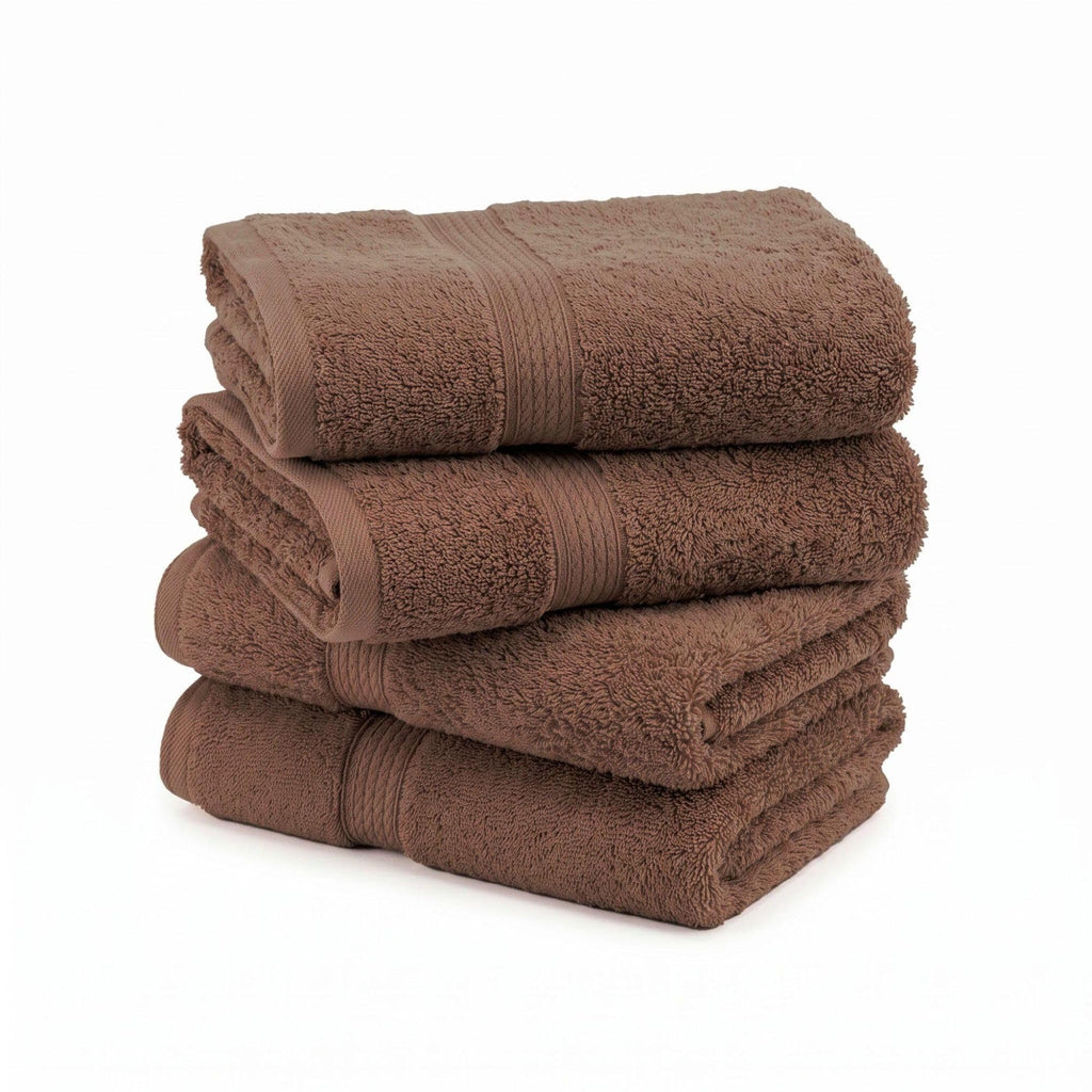 SUPERIOR Egyptian Cotton Plush & Absorbent, Hand Towel Set of 4, Cream