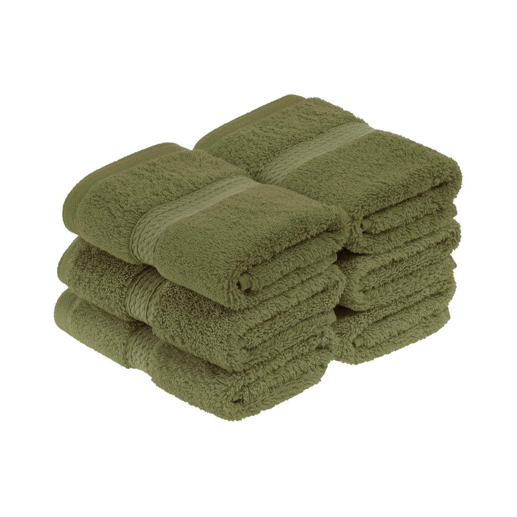 SUPERIOR Egyptian Cotton Plush & Absorbent, Hand Towel Set of 4, Cream
