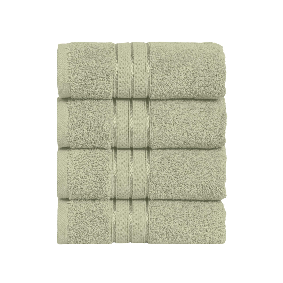 Elegant Comfort Luxury 6-Piece Towel Set, Premium Soft 100% Turkish Cotton, Three Line Popcorn Design 2 Bath Towels, 2 Hand Towels and 2 Washcloths Towel Set-Quick-Drying and Absorbent, Vibrant Orange
