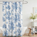 Mindsoft Vintage French Frog Toile Shower, Green, 72x72 Inch
