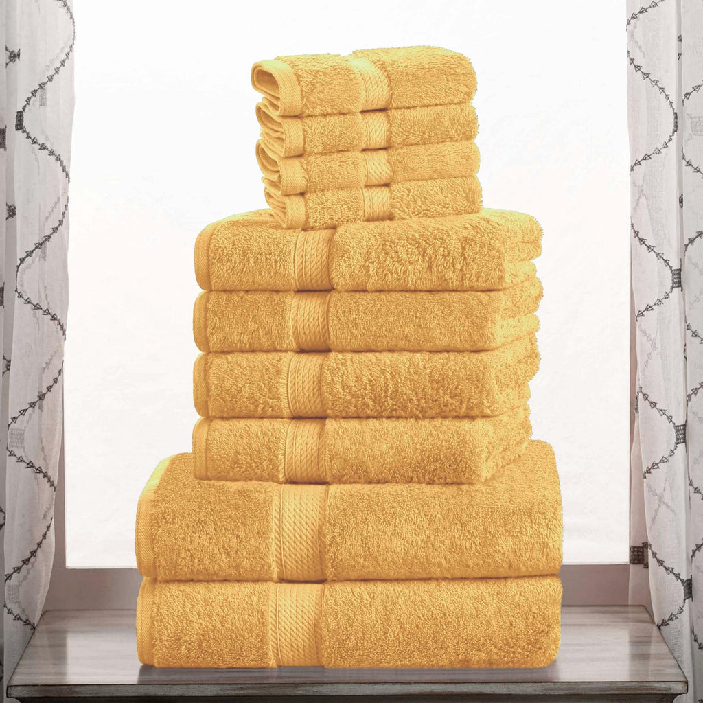 SUPERIOR Egyptian Cotton Plush & Absorbent, Hand Towel Set of 4, Cream