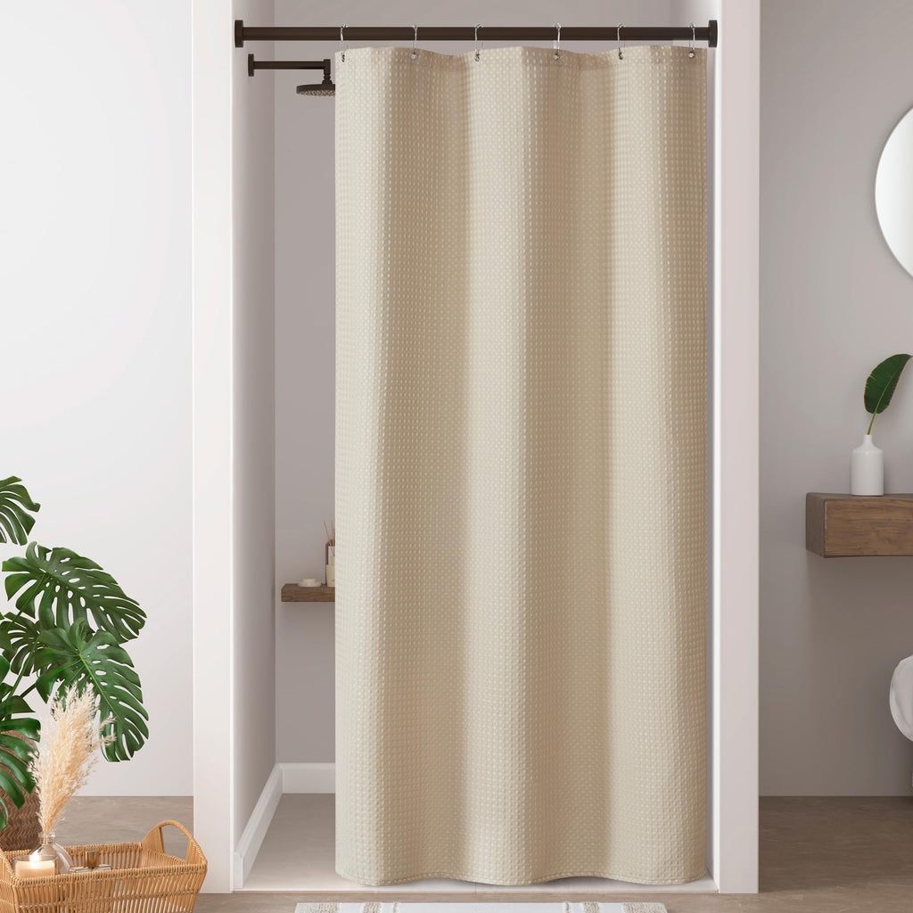 Madison Park Standard Shower Curtain for Bathroom, Grey Ombre, 72" x 72"