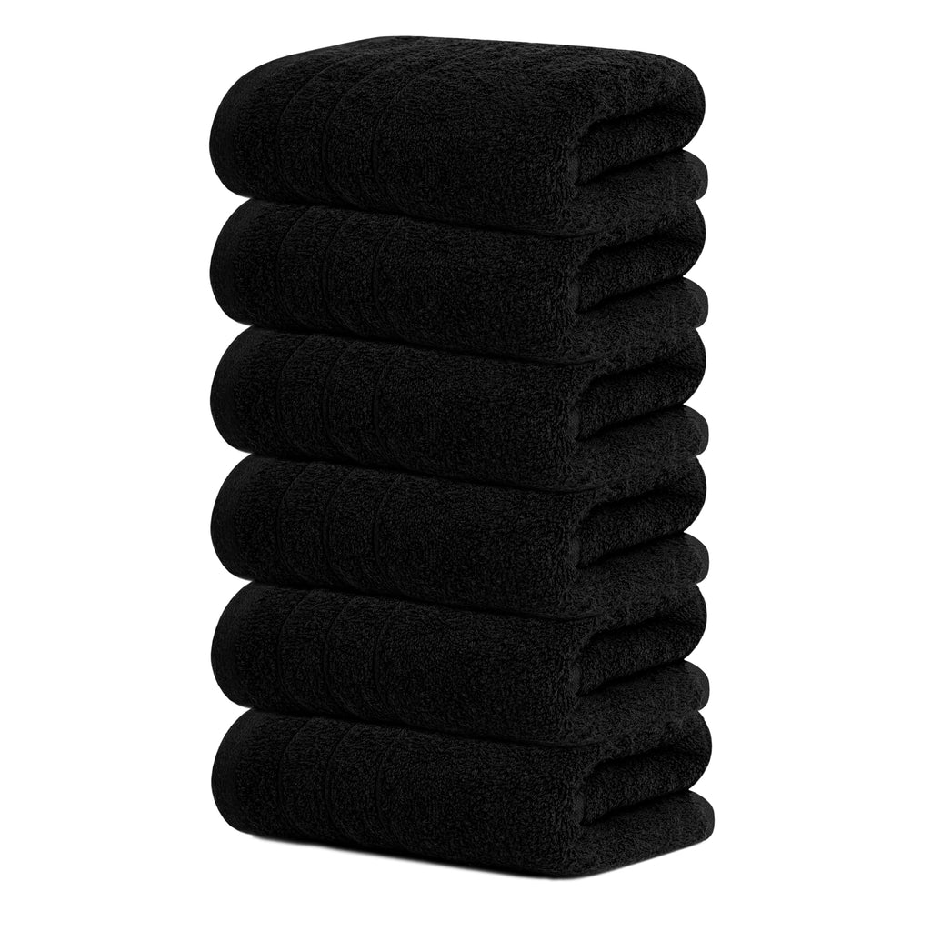 Tens Towels 6 Piece Hand Towels Set 16 x 28 Inches, Beige