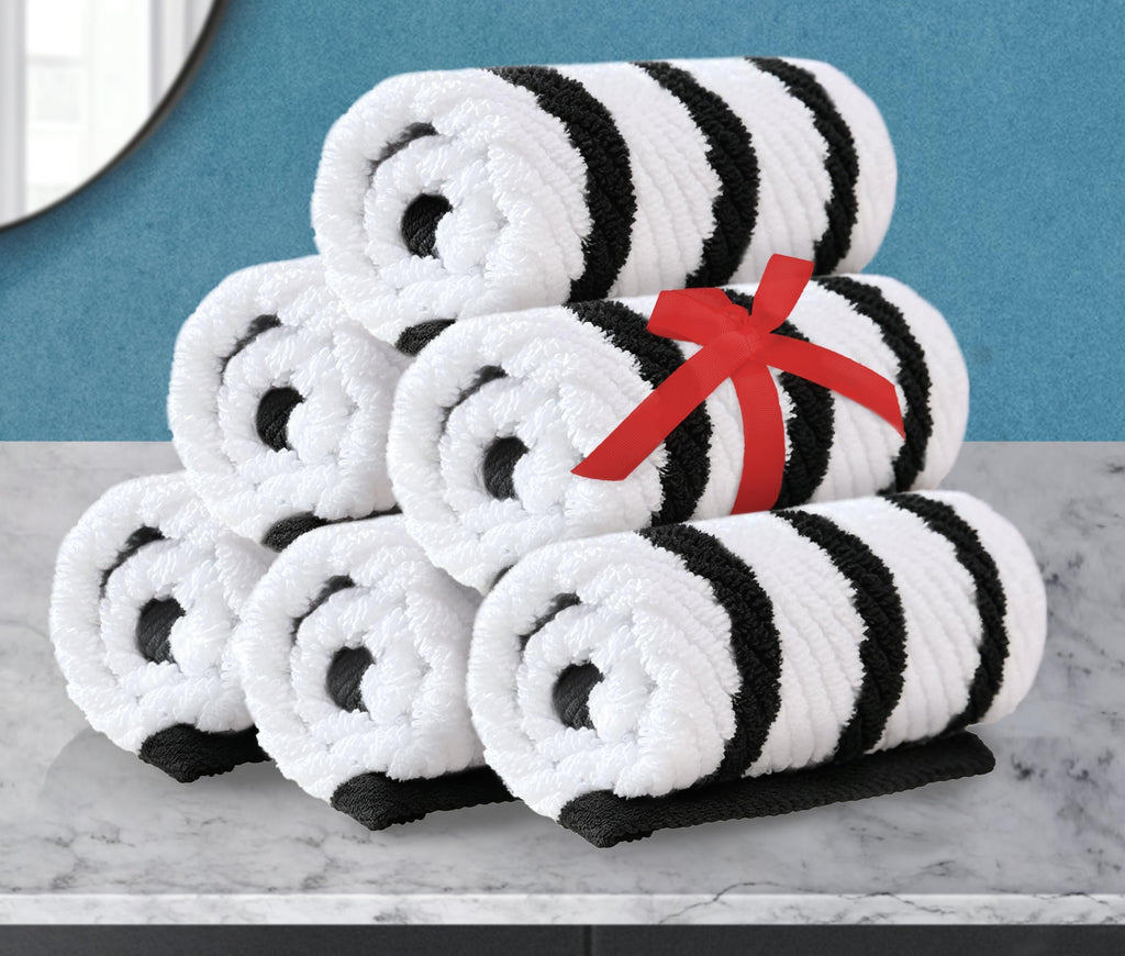 VOOVA & MOVAS Hand Towels for Barthroom, 18x28 in, Soft, Deep Turquoise