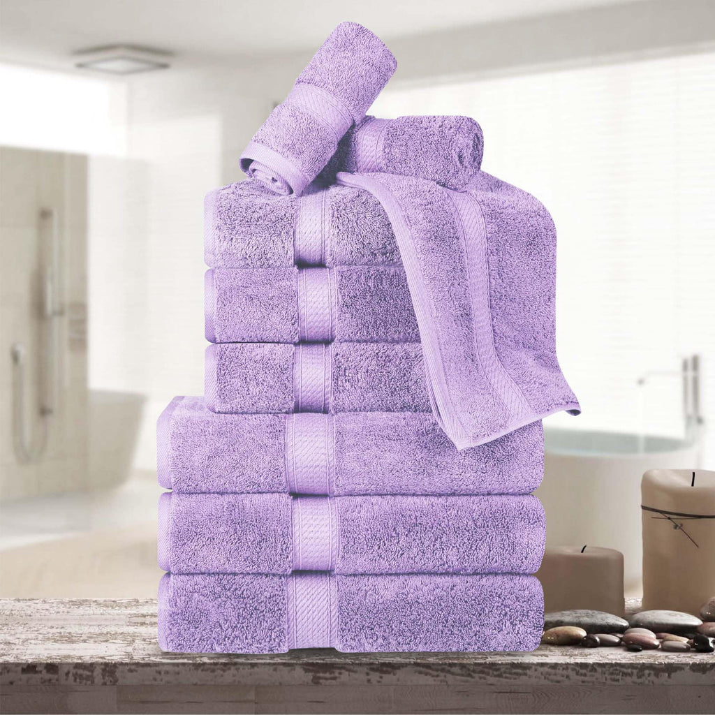 SUPERIOR Egyptian Cotton Plush & Absorbent, Hand Towel Set of 4, Cream