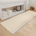 ZALL Waffle Bath Mat Boho Bathroom Mat Ultra Absorbent Non Slip 18x30 Tan
