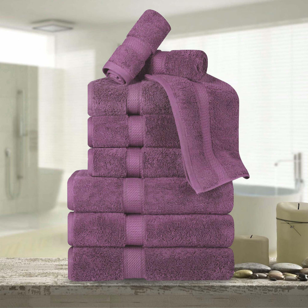 SUPERIOR Egyptian Cotton Plush & Absorbent, Hand Towel Set of 4, Cream