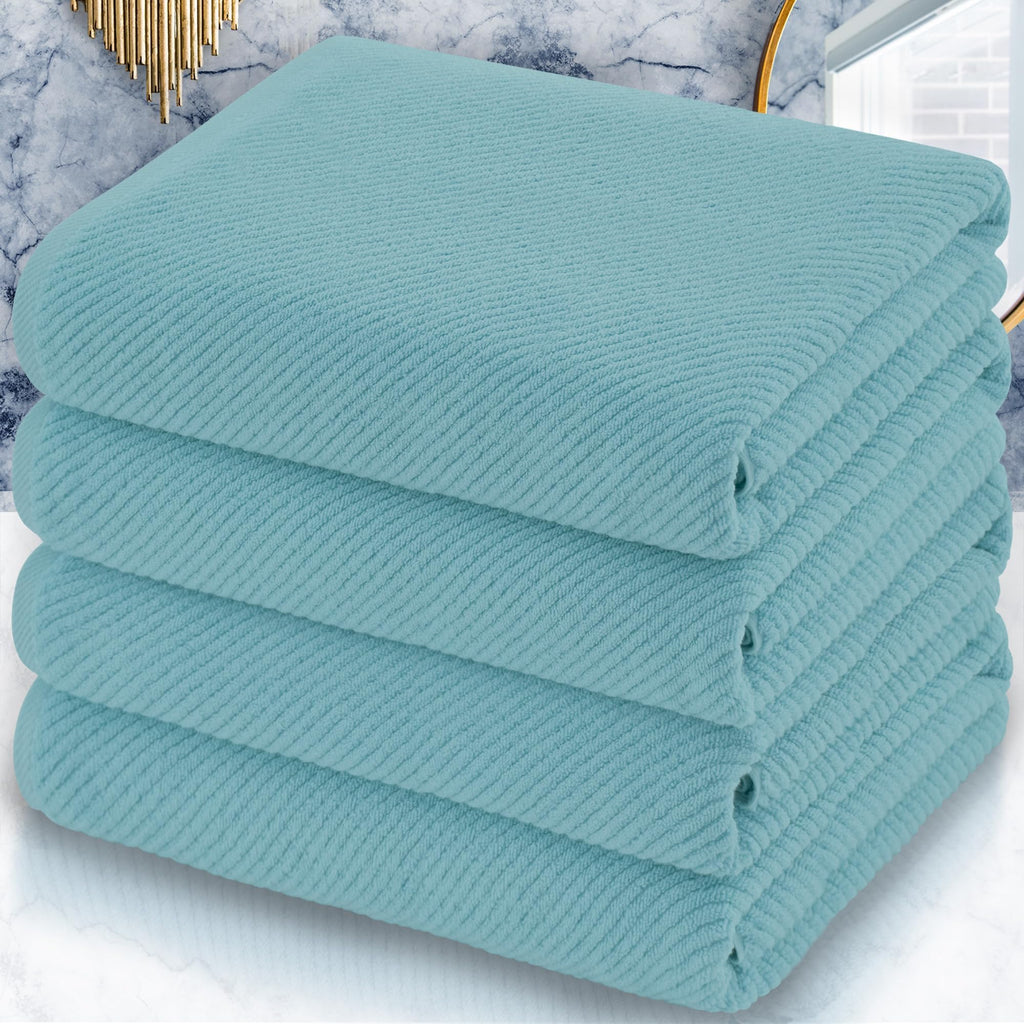 VOOVA & MOVAS Hand Towels for Barthroom, 18x28 in, Soft, Deep Turquoise