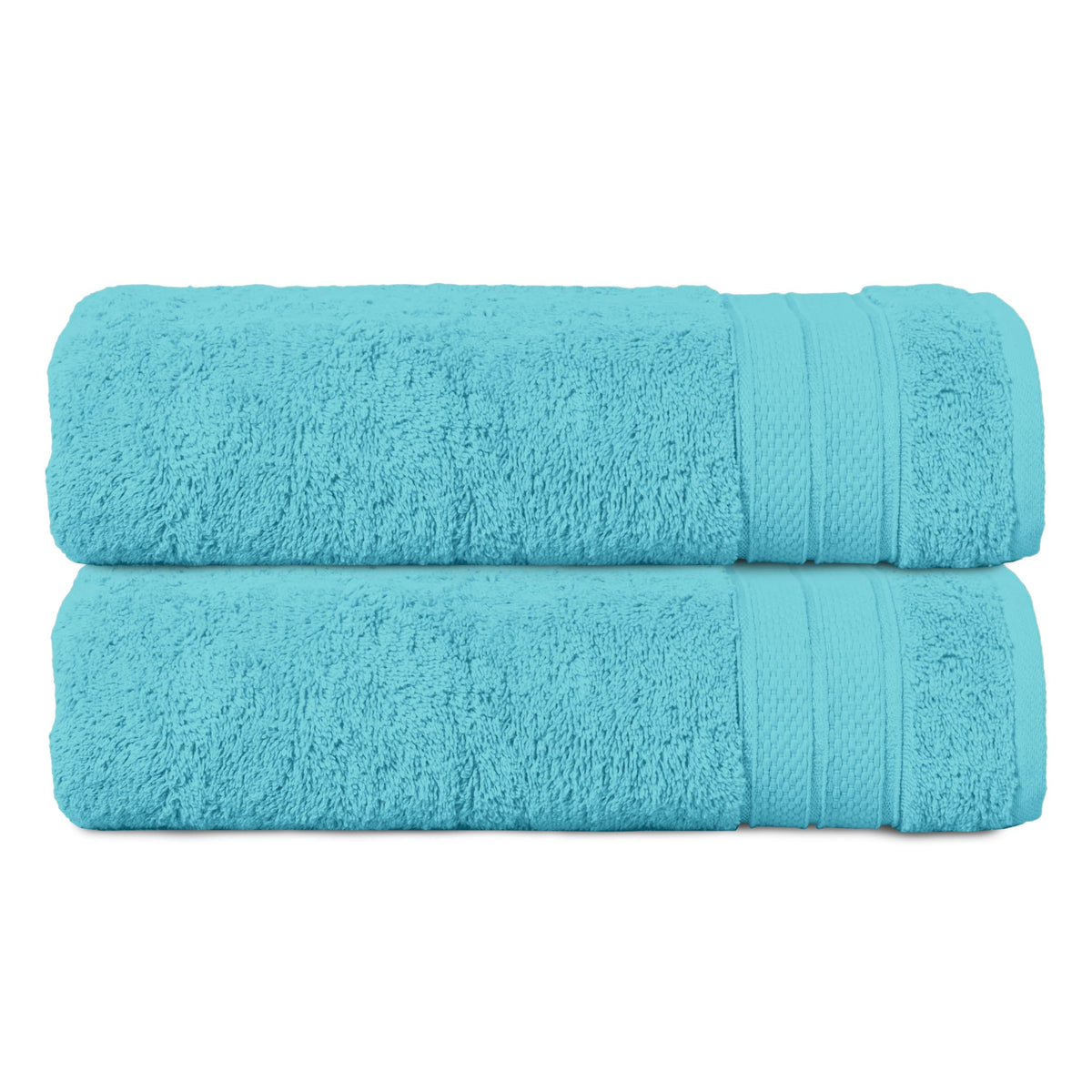Elegant Comfort Luxury 6-Piece Towel Set, Premium Soft 100% Turkish Cotton, Three Line Popcorn Design 2 Bath Towels, 2 Hand Towels and 2 Washcloths Towel Set-Quick-Drying and Absorbent, Vibrant Orange