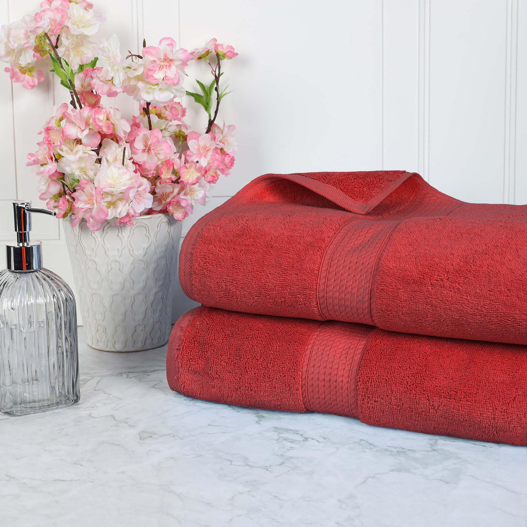 SUPERIOR Egyptian Cotton Plush & Absorbent, Hand Towel Set of 4, Cream