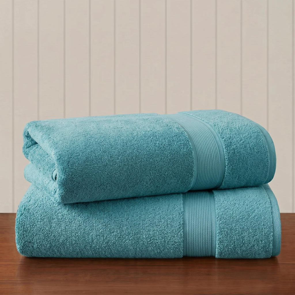 Madison Park 800GSM 100% Cotton Bathroom Bath Towel Set of 8, Cream
