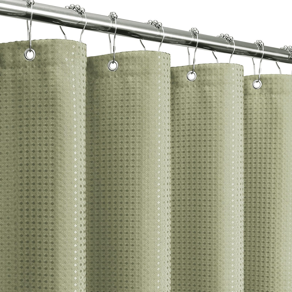 Gibelle Black Cloth-Textured Shower Curtain, Hotel Style, 72x72