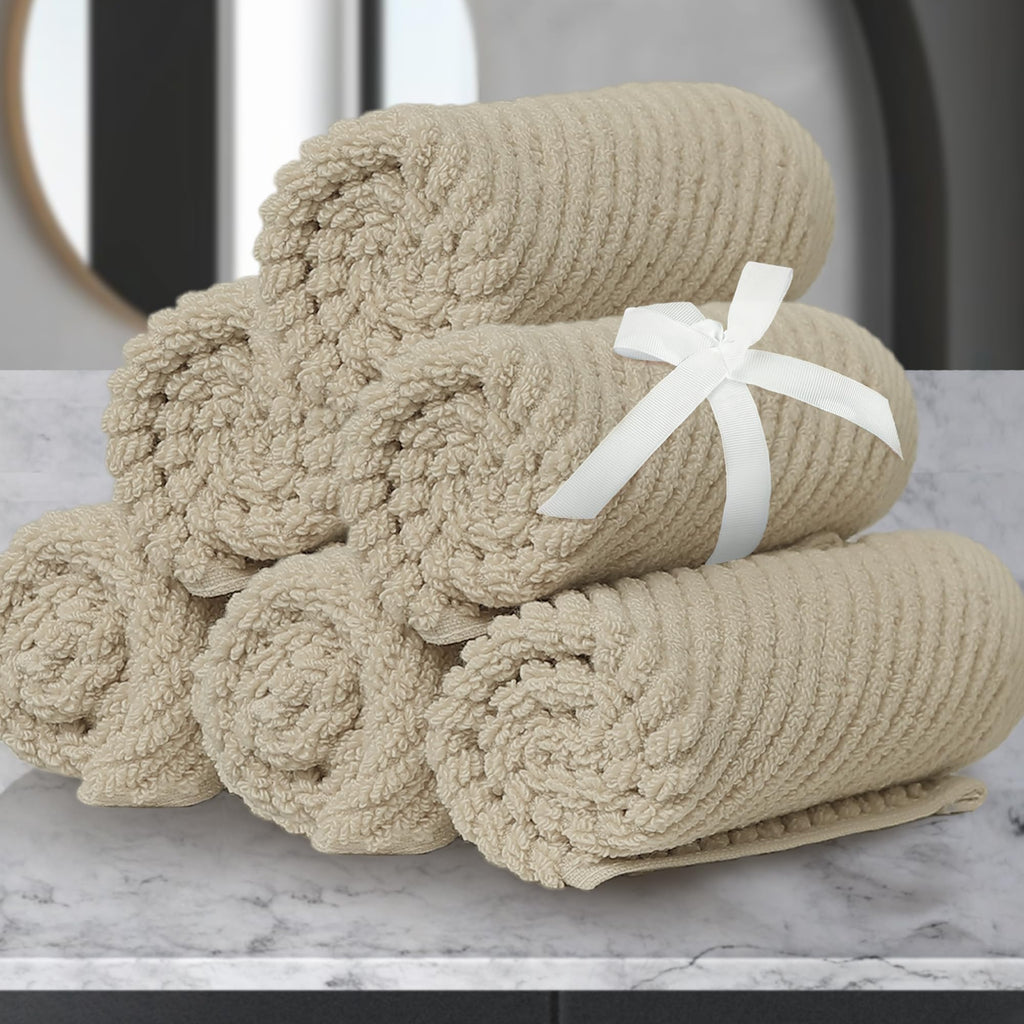 VOOVA & MOVAS Hand Towels for Barthroom, 18x28 in, Soft, Deep Turquoise
