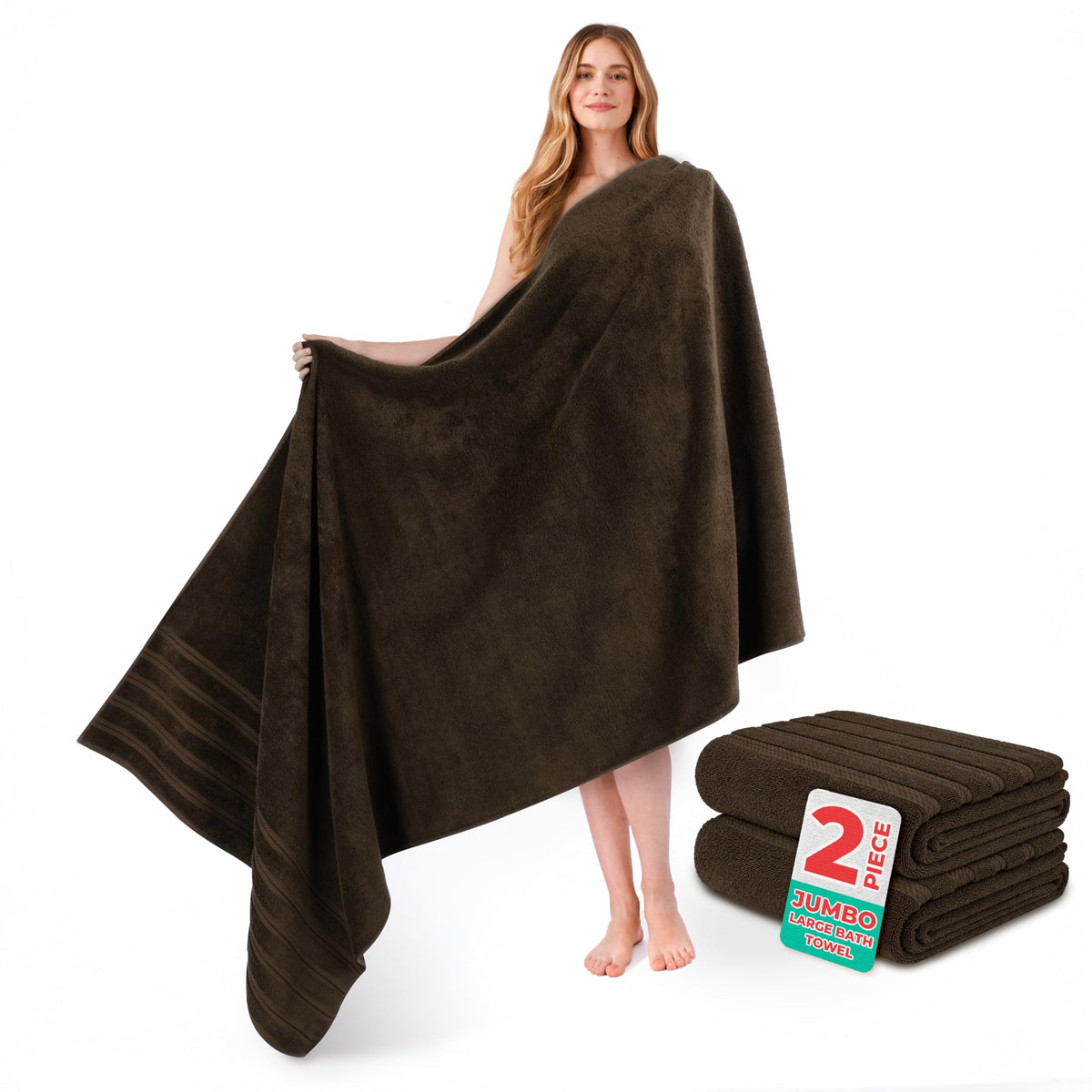 American Soft Linen 100% Cotton Luxury Turkish Towels, 4 PC Bath Towel Set