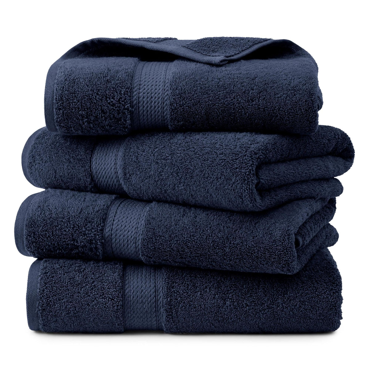 SUPERIOR Egyptian Cotton Plush & Absorbent, Hand Towel Set of 4, Cream