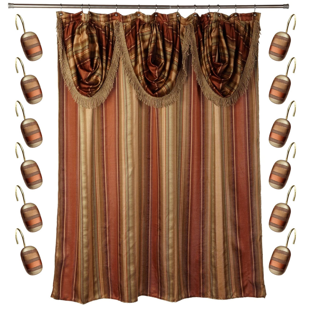 Zahari Home Spindle Modern Bathroom Towel Set - 3 Piece Bath, Hand, and Wash Towels - Classic Luxury Contemporary Decor - Beautiful Gold Unique Design Bath Ensemble
