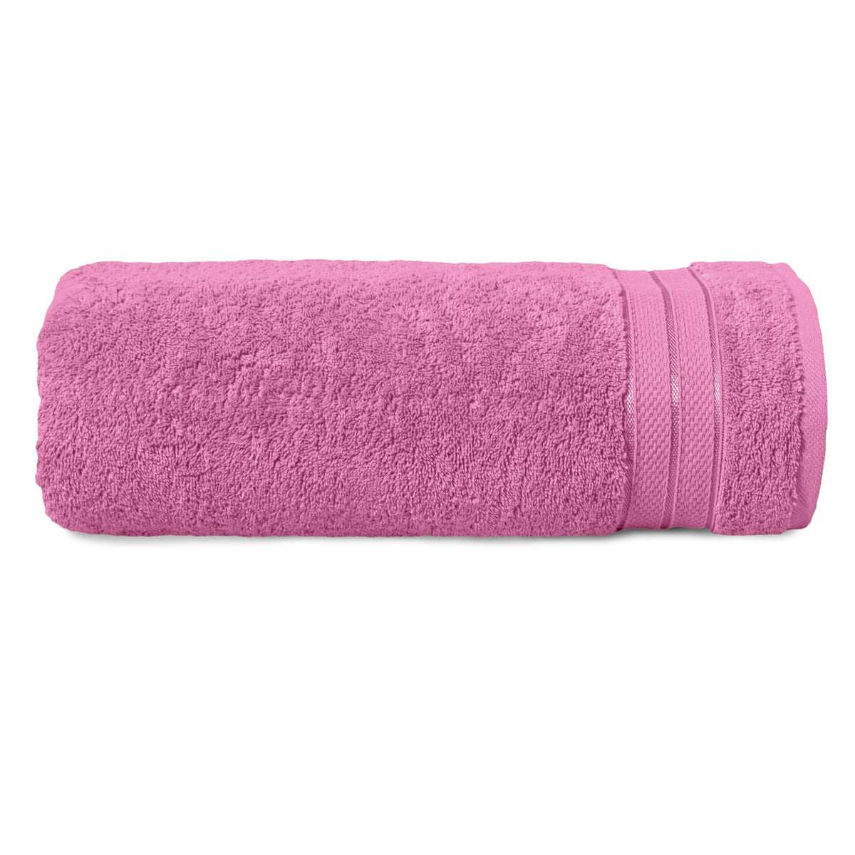 Elegant Comfort Luxury 6-Piece Towel Set, Premium Soft 100% Turkish Cotton, Three Line Popcorn Design 2 Bath Towels, 2 Hand Towels and 2 Washcloths Towel Set-Quick-Drying and Absorbent, Vibrant Orange