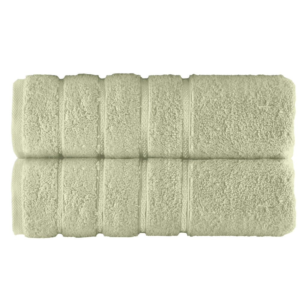 Elegant Comfort 4 Lines Viscose Stripe 6-Piece Premium Towel Set - 100% Turkish Cotton High Absorbent Luxury Bathroom Towels – Includes 2 Washcloths, 2 Hand Towels and 2 Bath Towels Set, Gold