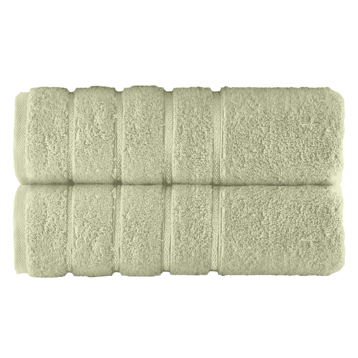 Elegant Comfort 4 Lines Viscose Stripe 6-Piece Premium Towel Set - 100% Turkish Cotton High Absorbent Luxury Bathroom Towels – Includes 2 Washcloths, 2 Hand Towels and 2 Bath Towels Set, Gold